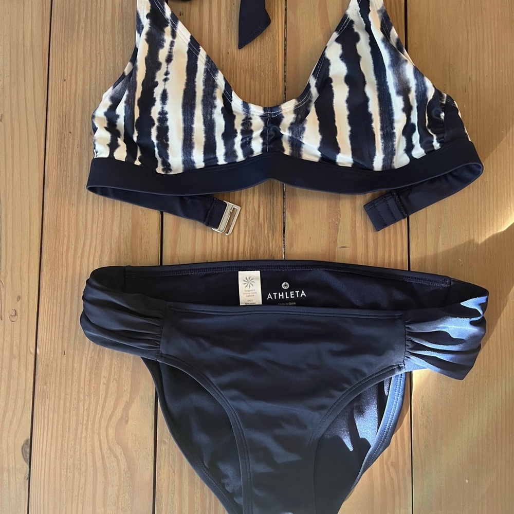 Athleta Black and White Women's Bikini Set